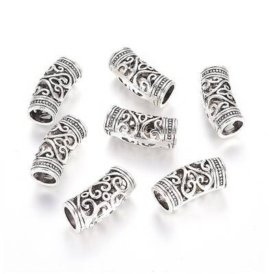 Hollow Tibetan Style Alloy Beads