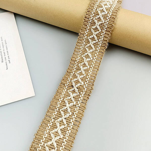 Flat Burlap Lace Ribbons