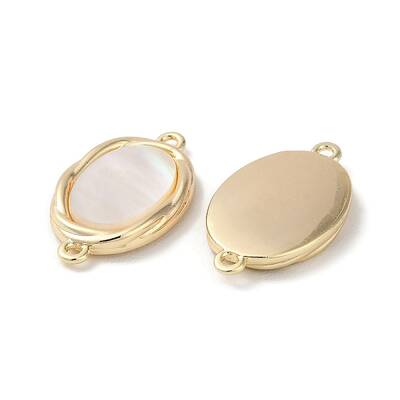 Brass Oval Connector Charms