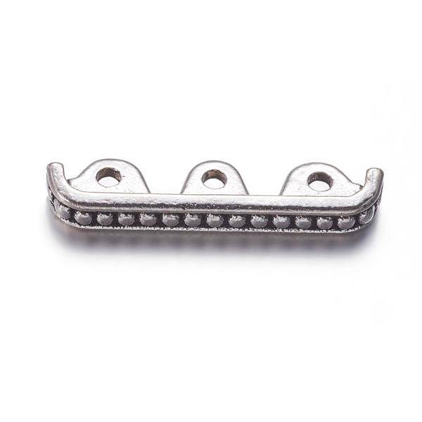 3 Holes Tibetan Style Alloy Spacer Bars