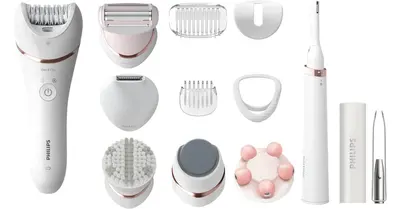 Philips Series 9000 BRE740/90 Beauty Set Epilation set epilator + cosmetic trimmer + tweezers