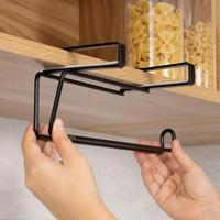 Punch-free Paper Towel Holder, 1 Count Wall-mounted Storage Shelf, Durable, Space-saving Organizer for Kitchen & Bathroom, 20...