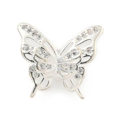 Brass Cubic Zirconia Beads