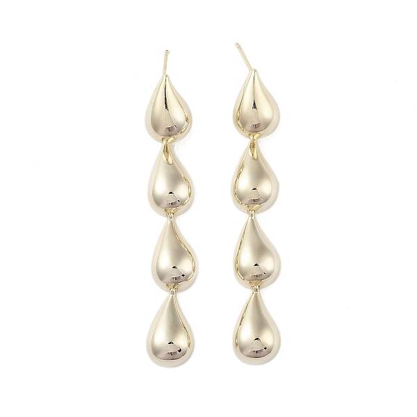 Brass Pendants Stud Earrings