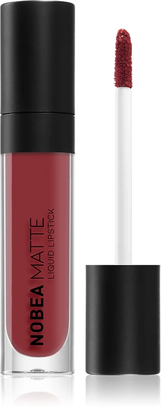 NOBEA Day-to-Day Matte Liquid Lipstick Color Maroon #M10 7 ml