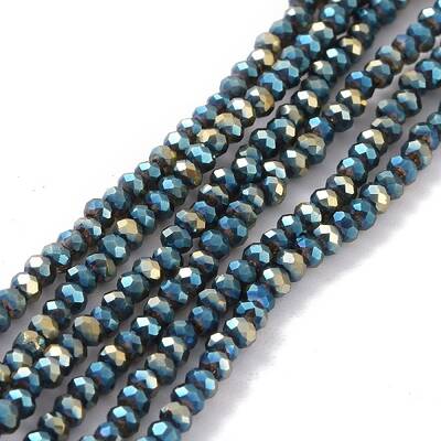 Electroplate Glass Beads Strands