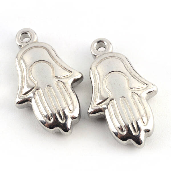 Tarnish Resistant Hamsa Hand/Hand of Fatima/Hand of Miriam 201 Stainless Steel Pendants