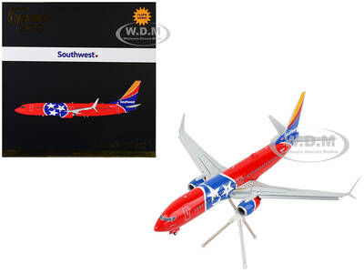 Boeing 737-800 Commercial Aircraft with Flaps Down \