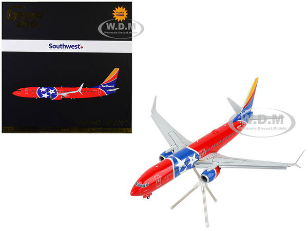 Boeing 737-800 Commercial Aircraft with Flaps Down \