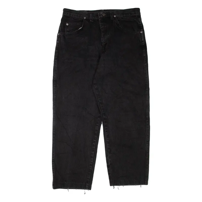 WRANGLER Womens Jeans Black Regular Straight W34 L27