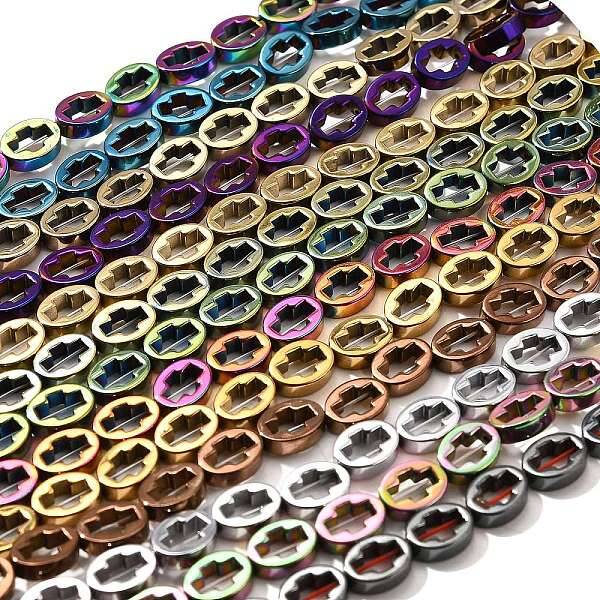 Electroplated Synthetic Non-magnetic Hematite Beads Strands