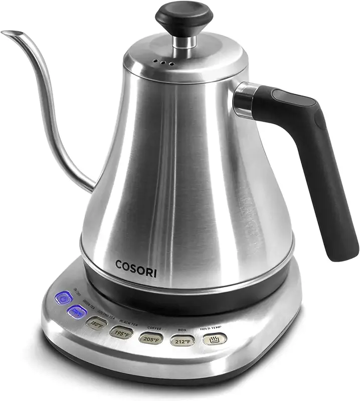 COSORI Electric Gooseneck Kettle with 5 Variable Presets, Pour Over Kettle & Coffee Kettle,  1200 Watt Quick Heating, 0.8L, M...