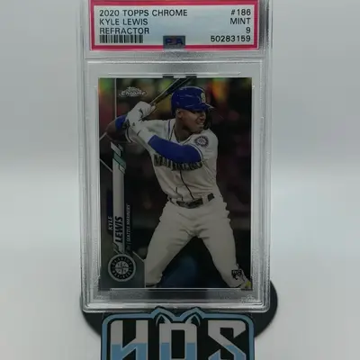 kyle lewis Psa 2020 Topps Chrome Refractor Rookie 9