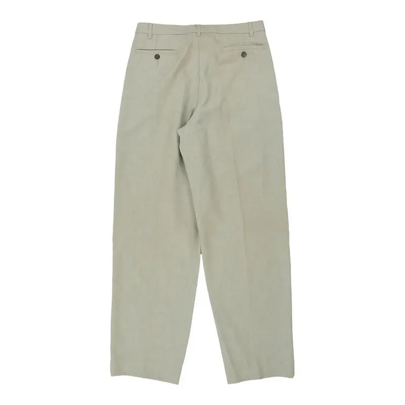 Phil Green Trousers - 34W 32L Beige Cotton | Size: 34