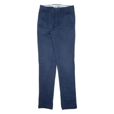 LACOSTE Chino Mens Trousers Blue Slim Straight W29 L34