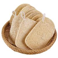 Natural Exfoliating Net Loofah Bath Sponge, 5 Counts Exfoliating Bath Loofah, Body Scrub for Men & Women, Bathing Shower Acce...