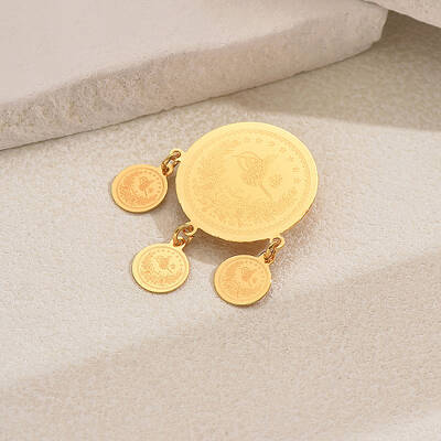 Flat Round Alloy Brooches for Backpack Clothes