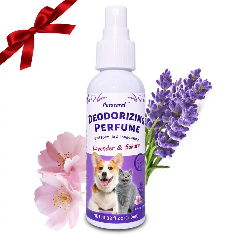 Dog Sakura & Lavender Deodorizing Spray, Long Lasting Dog Cologne Spray, Dog Refreshing Perfume Spray, Pet Supplies for Dogs ...