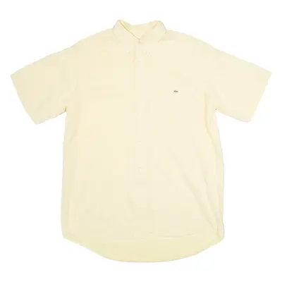 LACOSTE Mens Plain Shirt Yellow L