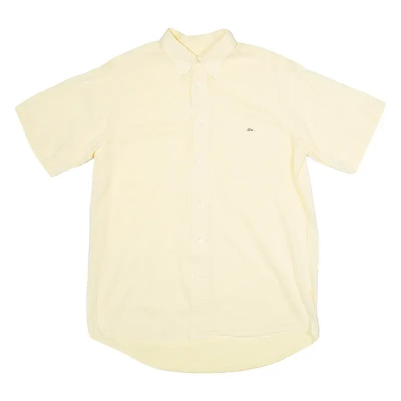 LACOSTE Mens Plain Shirt Yellow L
