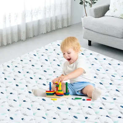 Thickened Foam Play Mat Playpen Mat - Washable Padded Non-slip Portable Indoor Outdoor Floor Mat Game Area Kids Crawling Tumm...