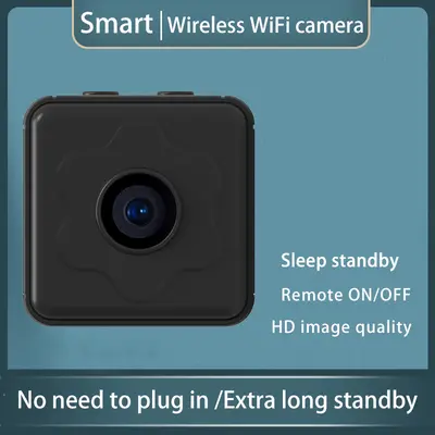 Low Power Wireless Camera Home Plug-in-free WiFi Remote Monitor HD Smart Security | Color: Black | Specifications: V2  BZ