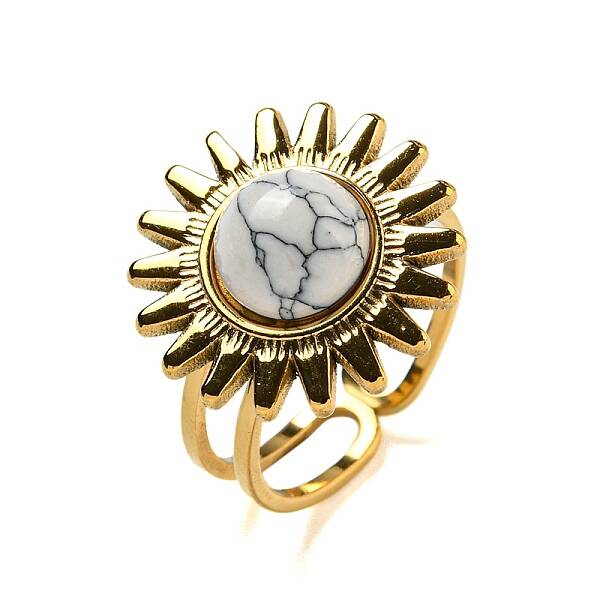 Ion Plating(IP) Sun 304 Stainless Steel Open Cuff Rings