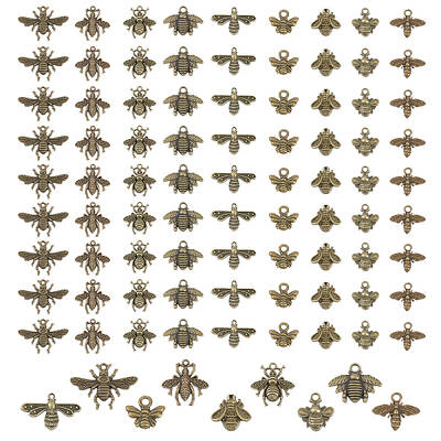 90Pcs 9 Style Tibetan Style Alloy Pendants
