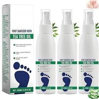 Foot Sanitizer Spray with Tea Tree Oil – Natural Disinfectant & Antibacterial Spray for Foot Odor, Fungal Infections & Itch...