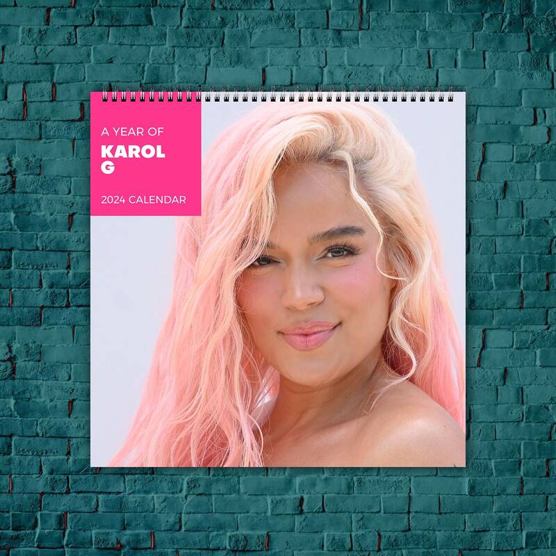 Karol G Calendar 2024, Celebrity Calendar, Karol G 2024 Wall Calendar