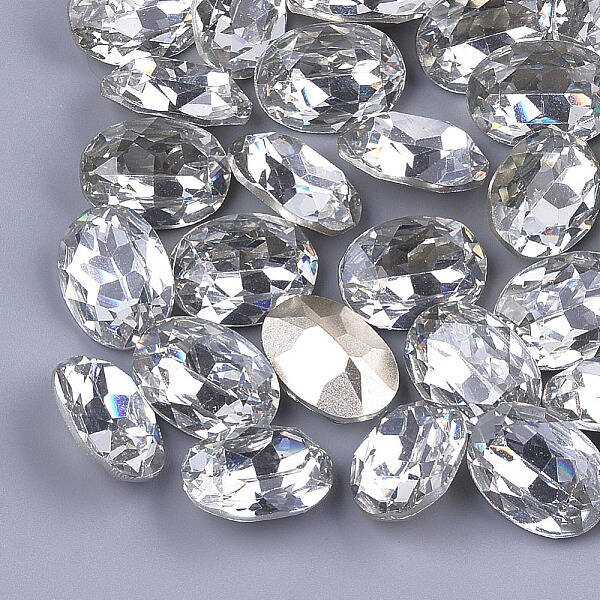 Pointed Back Resin Rhinestone Cabochons