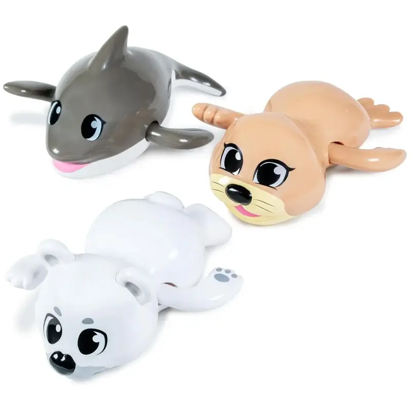 Tub Works Wind Up Swimming Baby & Toddler Bath Toys, Arctic 3 Pack - Perfect for an Arctic Adventure!