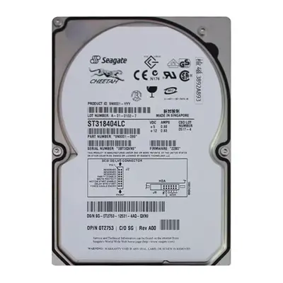 T2753 Dell 18GB Ultra-160 SCSI 10000 3.5-inch Hard Drive