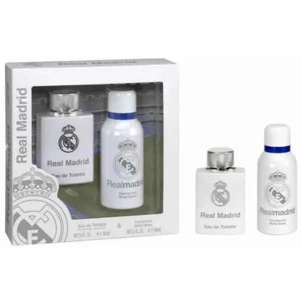Real Madrid Eau De Toilette Spray 100ml Set of 2 pieces