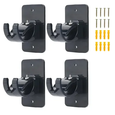 Self Adhesive Curtain Rod Holder, Universal Curtain Rod Mounting Bracket, Curtain Rod Fixing Clip Rack For Home Decor