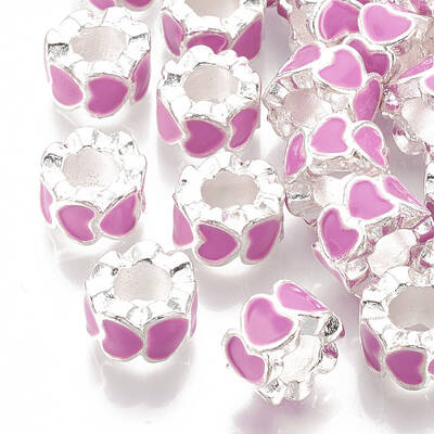 Alloy Enamel European Beads