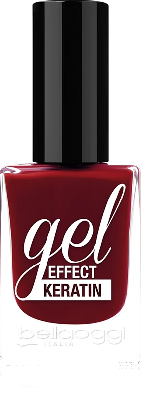 Keratin effect gel nail polish with bloody mary keratin effect