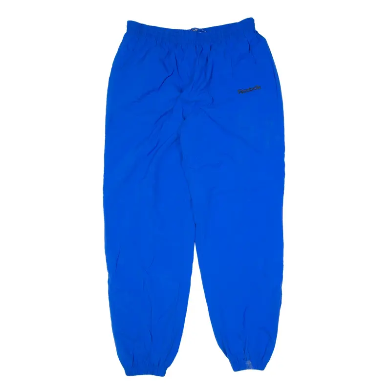 REEBOK Track Pants Blue Tapered Mens L W32 L31