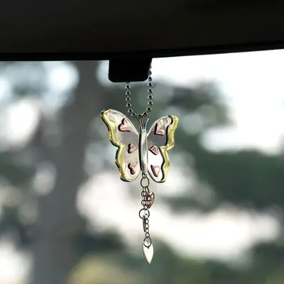 Wildlife Wonder Mixed Metal Car Charm - Bird