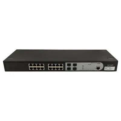 3Com 3CBLSG16-US | Baseline 2916-SFP Plus Managed Ethernet Switch 16 x 10/100/1000Base-T LAN 4 x SFP (mini-GBIC) Managed Ethe...