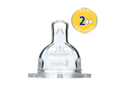 Dodie Flat Pacifiers Sensation+ 0-6 months Capacity 2 x2
