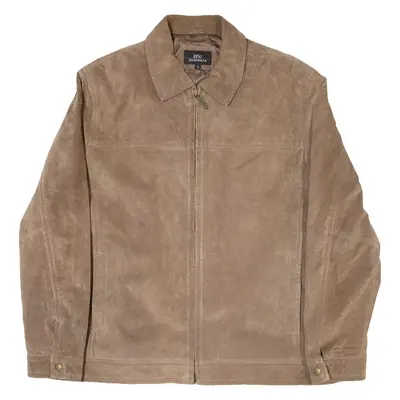 1860 MENSWEAR Mens Jacket Brown Leather L