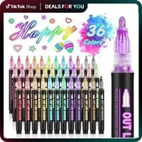 dealsforyoudays!-Double Line Outline Markers, girly office supplies  Super Squiggles Glitter Markers Self Outline Metallic Ma...