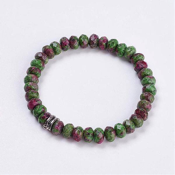 Natural Ruby in Zoisite Stretch Bracelets