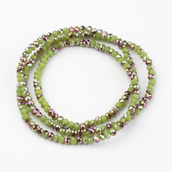 Electroplate Glass Bead Strands