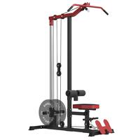 LAT Tower Fitness Equipment with Lat Pull Down, Lat Row, High & Low Pulley Station, Flip-Up Footplate, and AB Crunch Harness ...