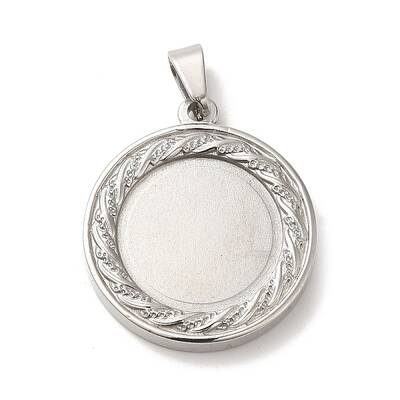 Non-Tarnish 304 Stainless Steel Pendants Cabochon Settings