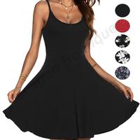 ZEAGOO Women's Summer Dress Adjustable Spaghetti Strap Floral Mini Casual Dress with Pockets Fit & Flare Beach Sundress Elega...