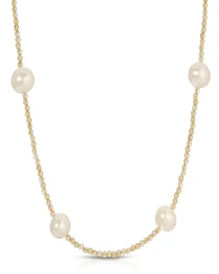 Tavi Necklace | Gemstone: Imperial Topaz | Metal Color: Gold
