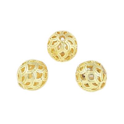 Brass Hollow Beads